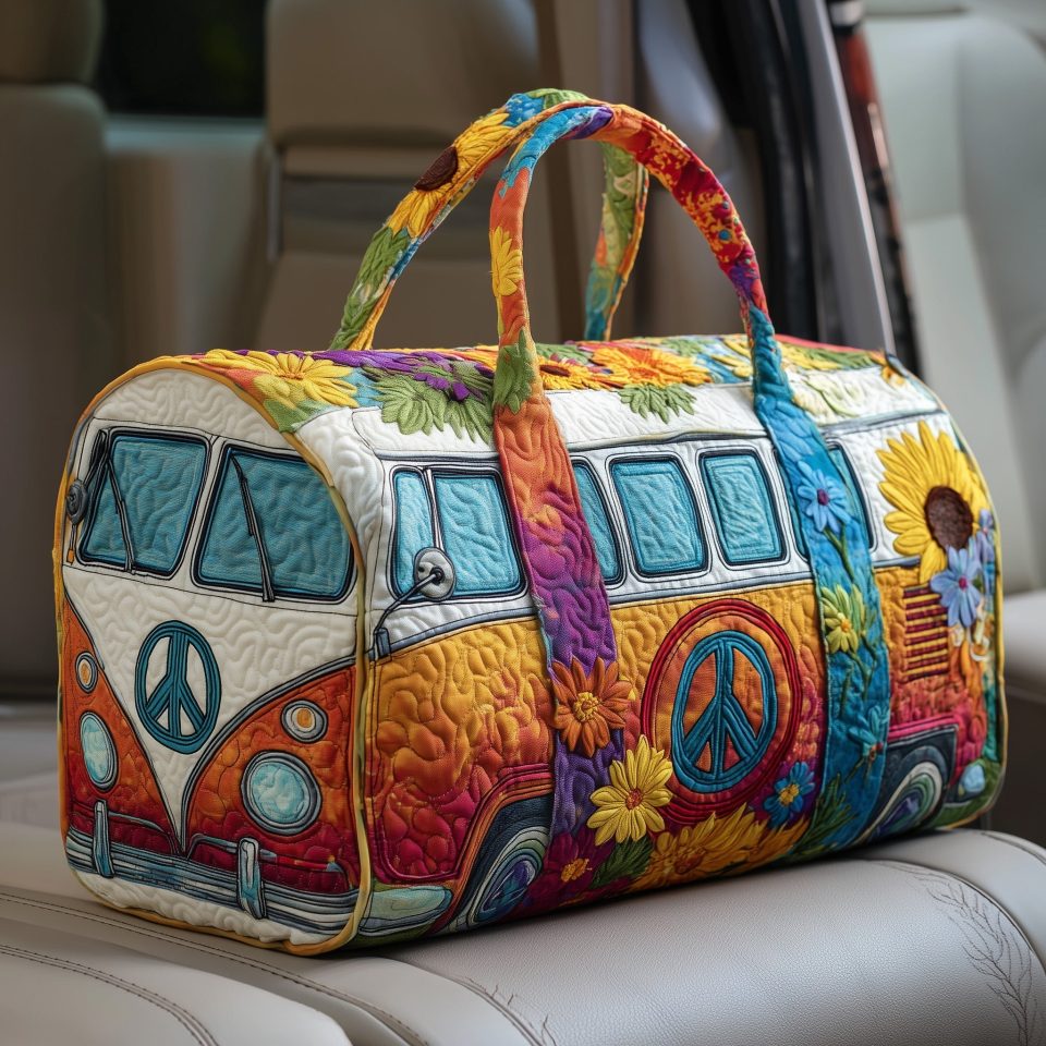 Hippie Van Quilted Duffle Bag GFTOTP10606