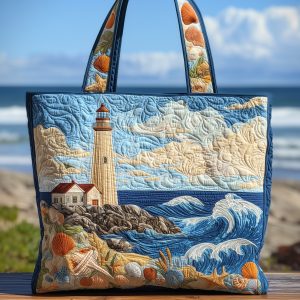 Nautical Lighthouse Quilted Tote Bag GFTOHD9227