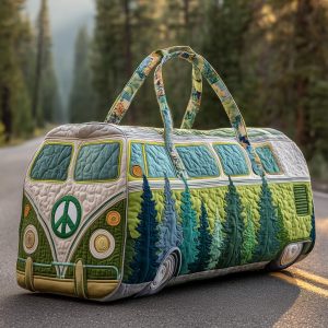 Hippie Van Quilted Duffle Bag GFTOTP10609