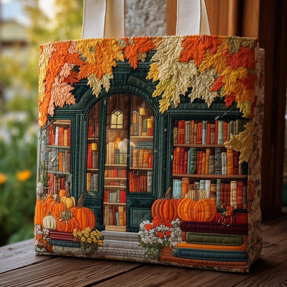 Cozy Library Quilted Tote Bag GFTOMA2580