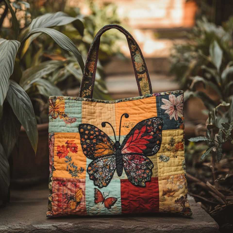 Butterfly Heritage WN0210012CL Quilted Tote Bag