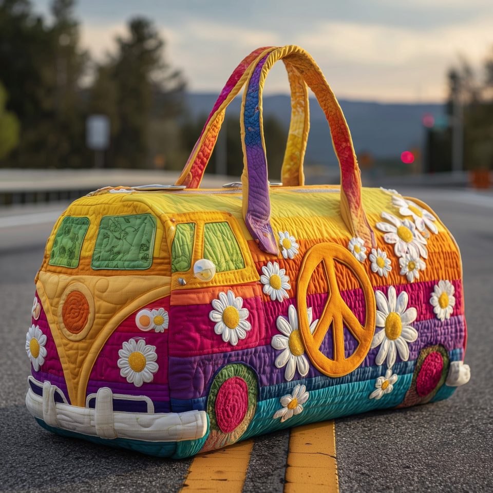 Hippie Journey Quilted Duffle Bag GFTOTP10821